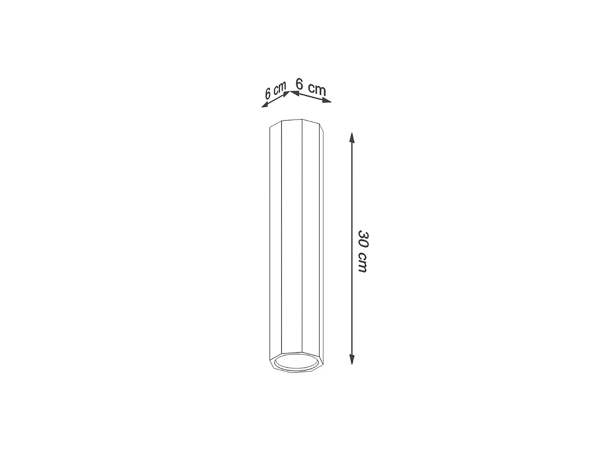Deckenlampen Xenor skandinavisch aus  Holz - 1 lichtquellen 3000K - L.6 x H. cm - Eiche