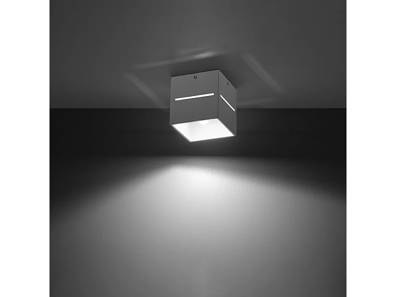 Lámparas de techo Zorbo moderno de aluminio - 1 fuentes luminosas 3000K - L.10 x A.10 cm - blanco