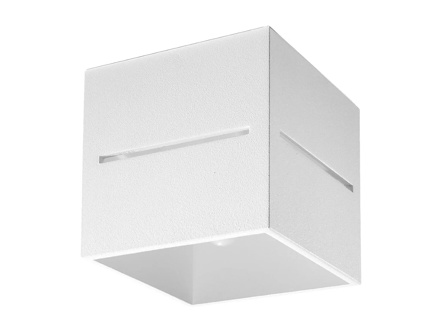 Plafonniers Zorbo moderne en aluminium - 1 sources lumineuses 3000K - L.10 x H.10 cm - blanc