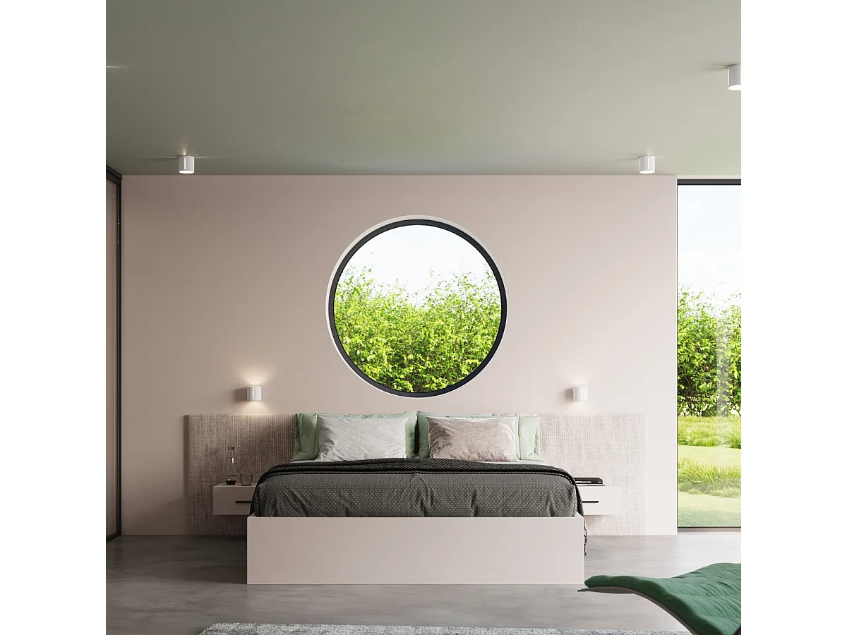 Plafonniers Brich moderne en aluminium - 1 sources lumineuses 3000K - L.10 x H.10 cm - blanc