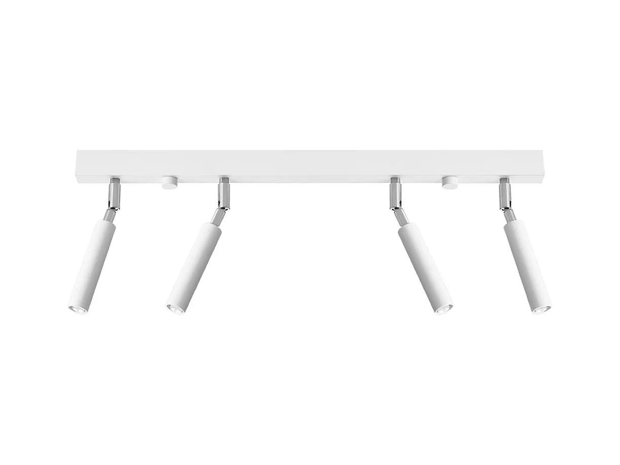 Plafondlampen Astix modern van  - 4 lichtbronnen 3000K - L.60 x H.20 cm - wit