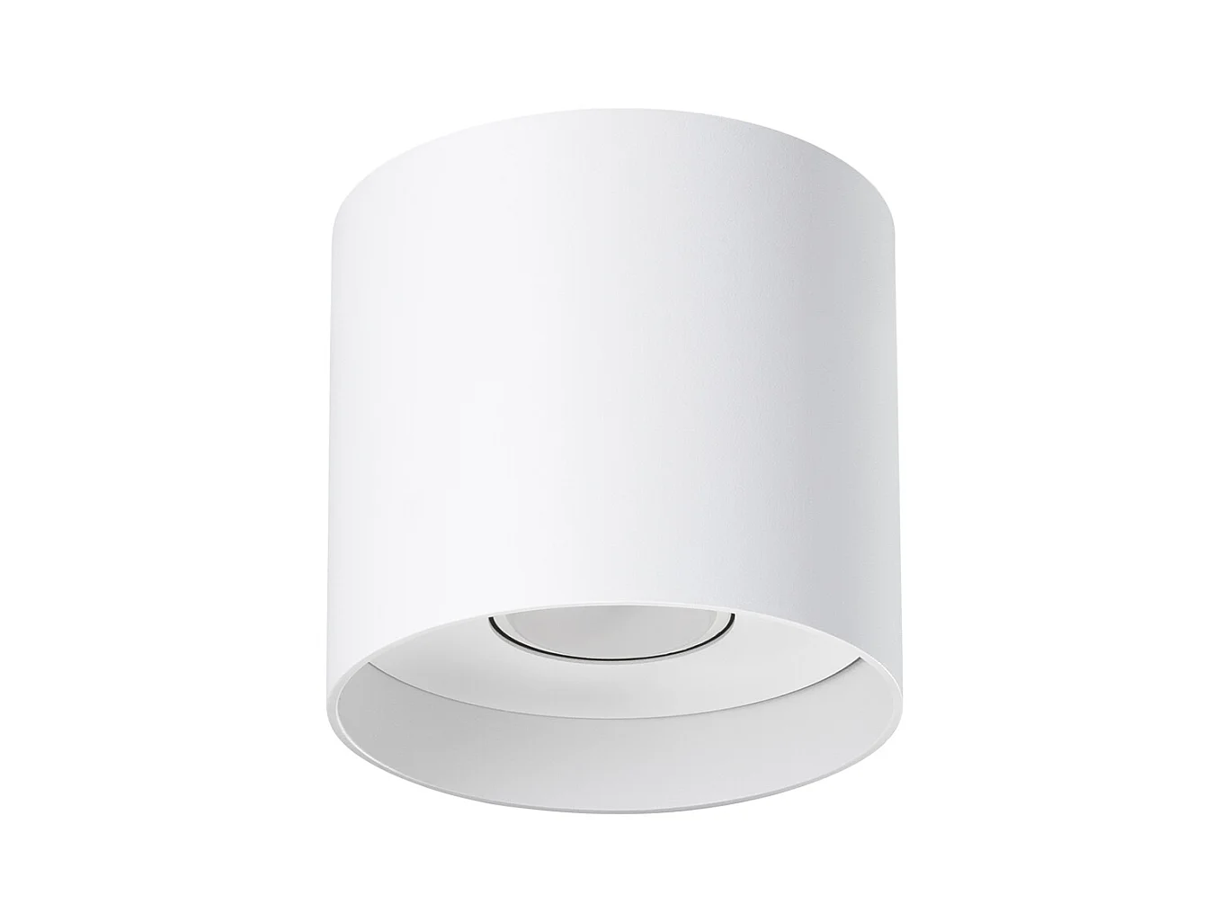 Plafondlampen Shiis minimalistisch van  - 1 lichtbronnen 3000K - L.12 x H.11 cm - wit