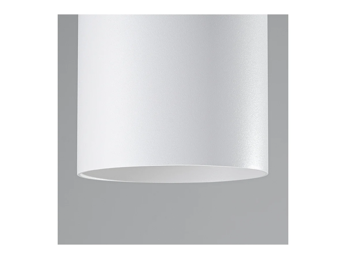 Plafondlampen Shiis minimalistisch van  - 1 lichtbronnen 3000K - L.12 x H.11 cm - wit