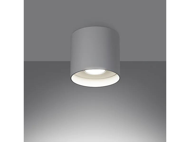 Plafondlampen Shiis minimalistisch van  - 1 lichtbronnen 3000K - L.12 x H.11 cm - wit