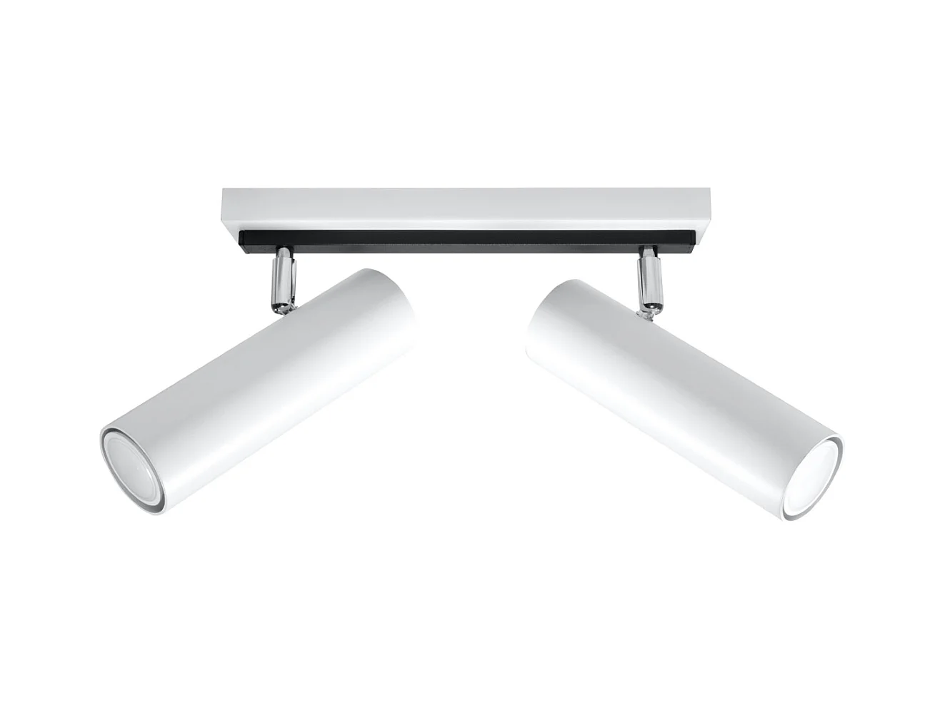 Plafony nowoczesny Invicta, stal - 2 źródło światła 3000K - L.30 x H.20 cm - biały