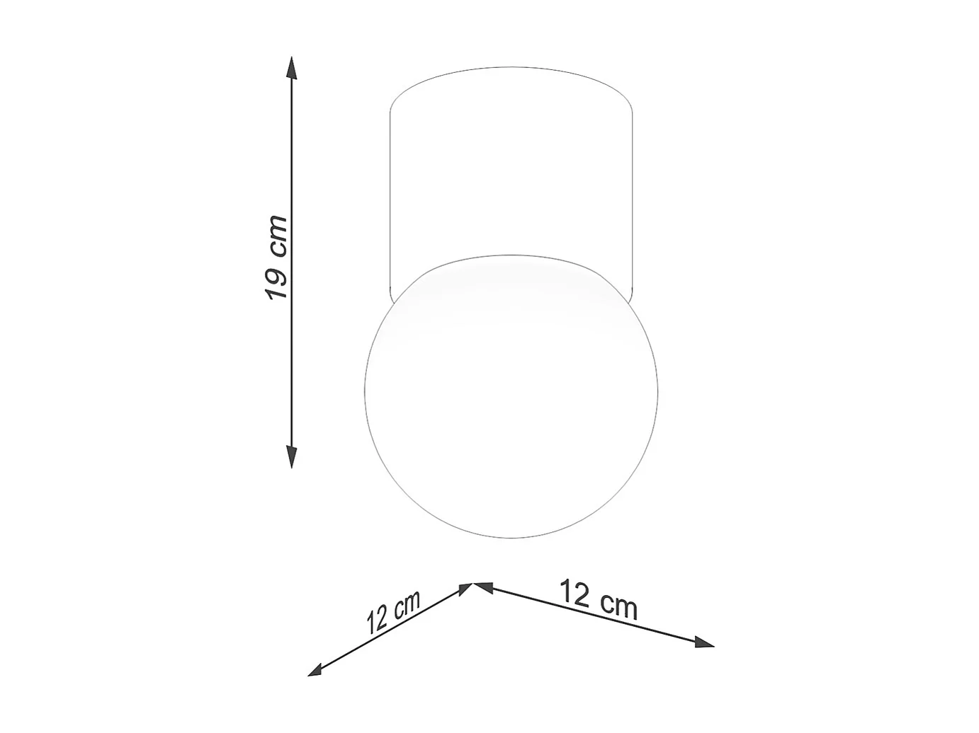 Plafonniers Lust moderne en bois - 1 sources lumineuses 3000K - L.12 x H.19 cm - bois naturel
