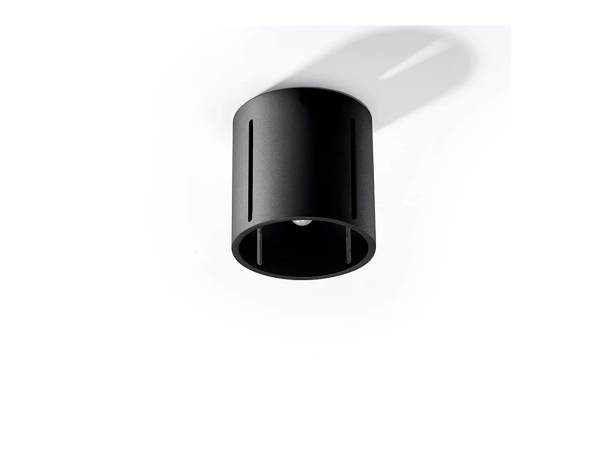 Plafondlampen Brich modern van  - 1 lichtbronnen 3000K - L.10 x H.10 cm - zwart