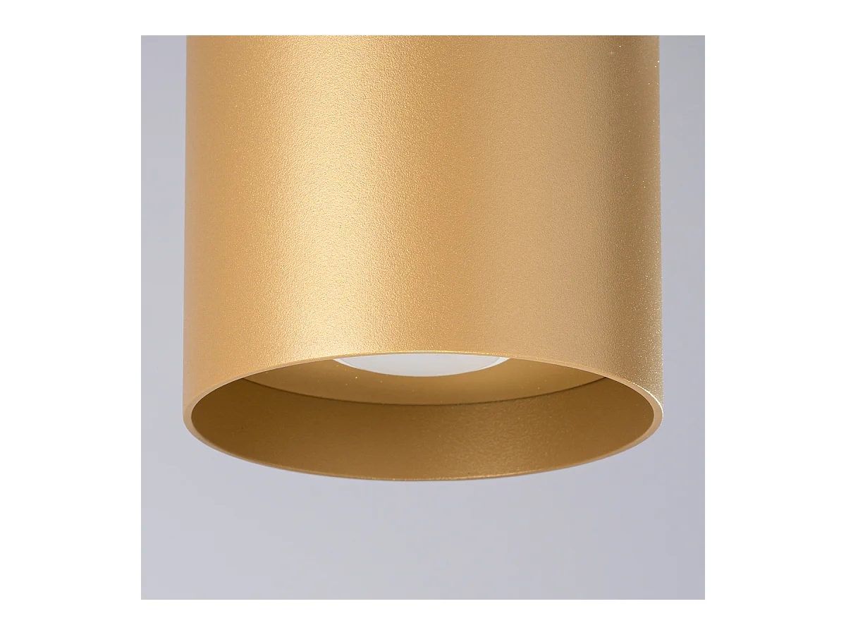 Plafondlampen Shiis minimalistisch van  - 1 lichtbronnen 3000K - L.12 x H.11 cm - gouden