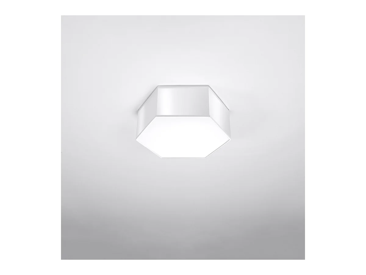 Plafony nowoczesny Solinia, PVC - 2 źródło światła 3000K - L.30.5 x H.11.5 cm - biały