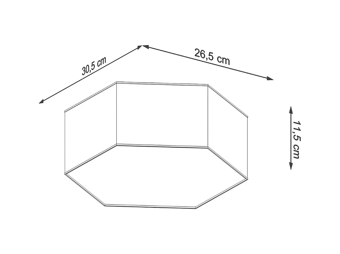 Plafony nowoczesny Solinia, PVC - 2 źródło światła 3000K - L.30.5 x H.11.5 cm - biały