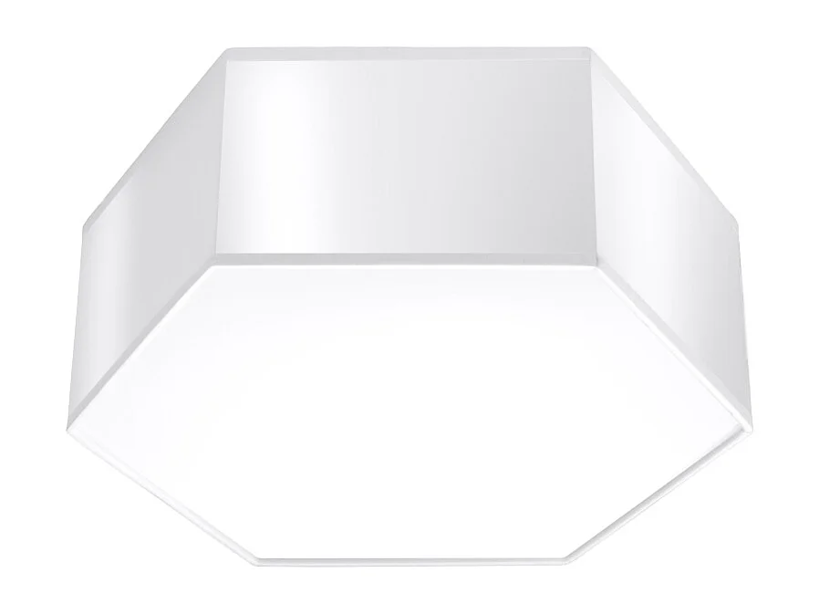 Plafonniers Solinia moderne en PVC - 2 sources lumineuses 3000K - L.30,5 x H.11,5 cm - blanc