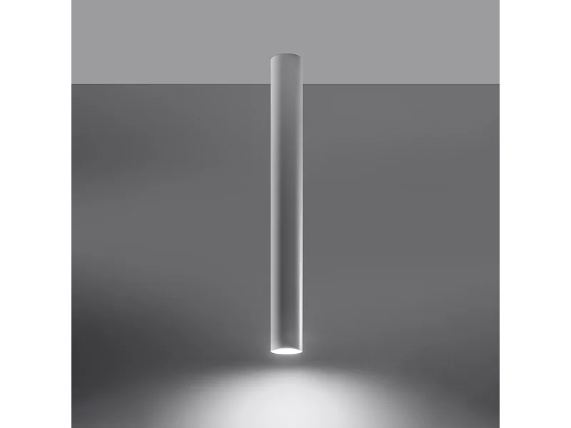 Plafondlampen Toris modern van  - 1 lichtbronnen 3000K - L.6 x H.60 cm - wit