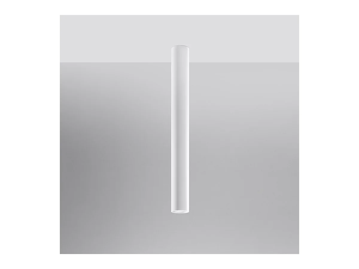 Plafondlampen Toris modern van  - 1 lichtbronnen 3000K - L.6 x H.60 cm - wit