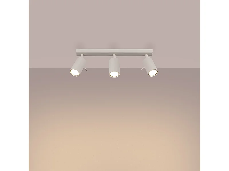 Lampa sufitowa nowoczesny Briix, stal - 3 źródło światła 3000K - L.45 x H.17 cm - beżowy