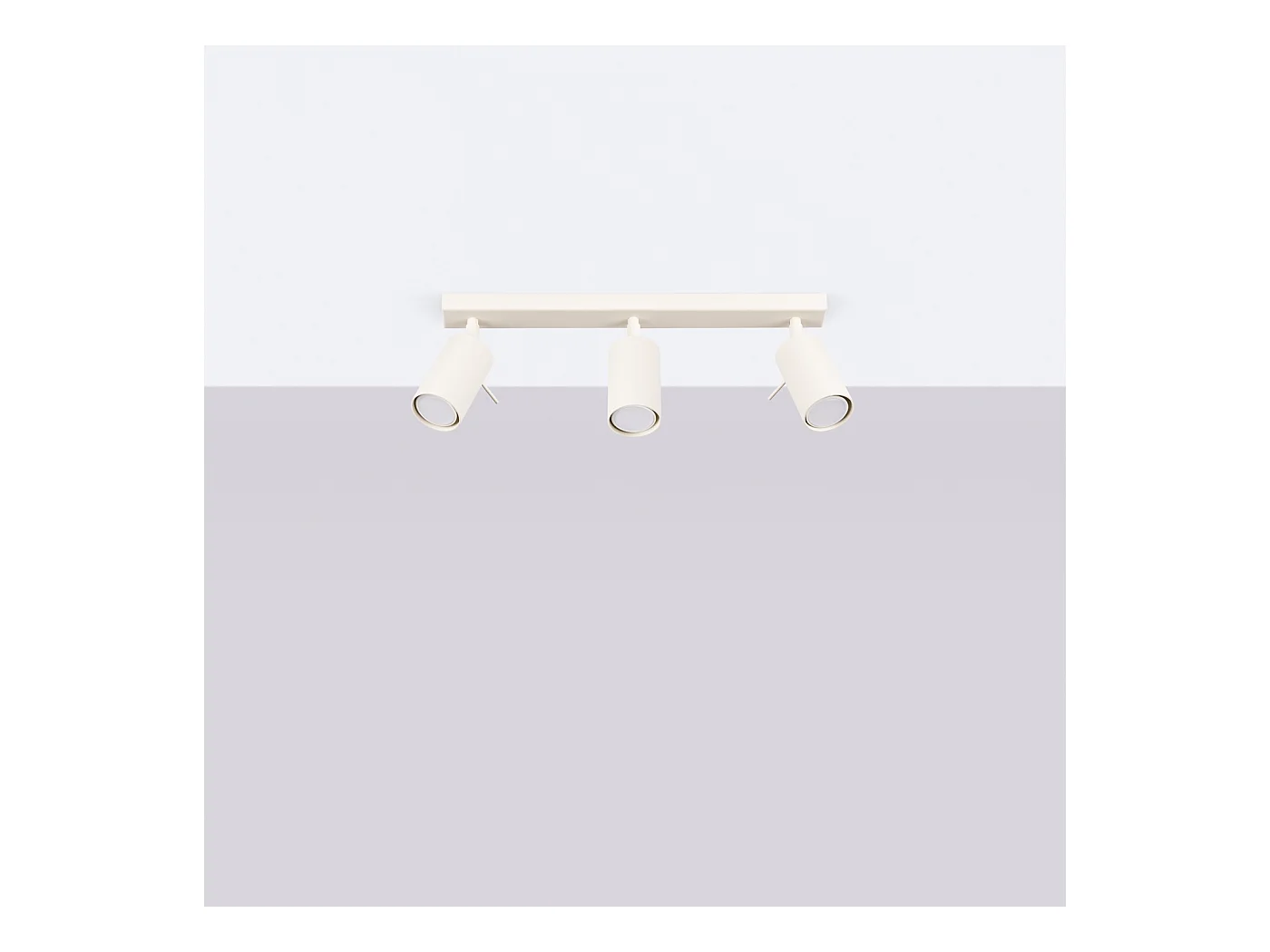 Lampa sufitowa nowoczesny Briix, stal - 3 źródło światła 3000K - L.45 x H.17 cm - beżowy