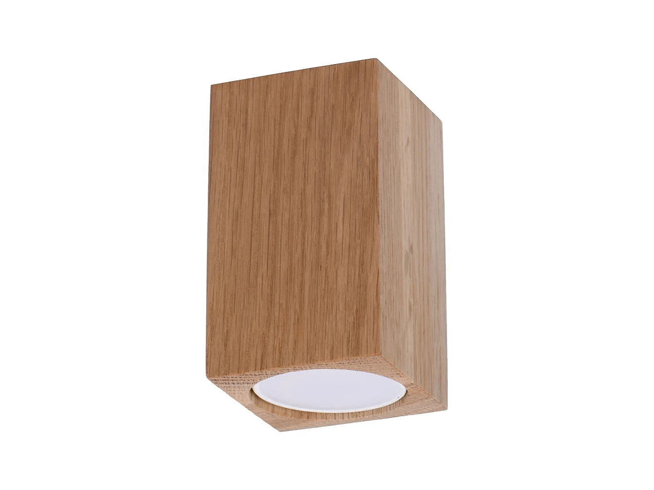 Plafony skandynawski Zezu, drewno - 1 źródło światła 3000K - L.6 x H.10 cm - dąb