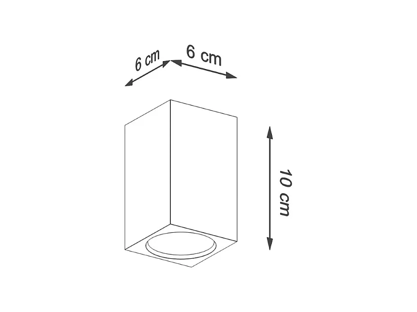 Plafony skandynawski Zezu, drewno - 1 źródło światła 3000K - L.6 x H.10 cm - dąb