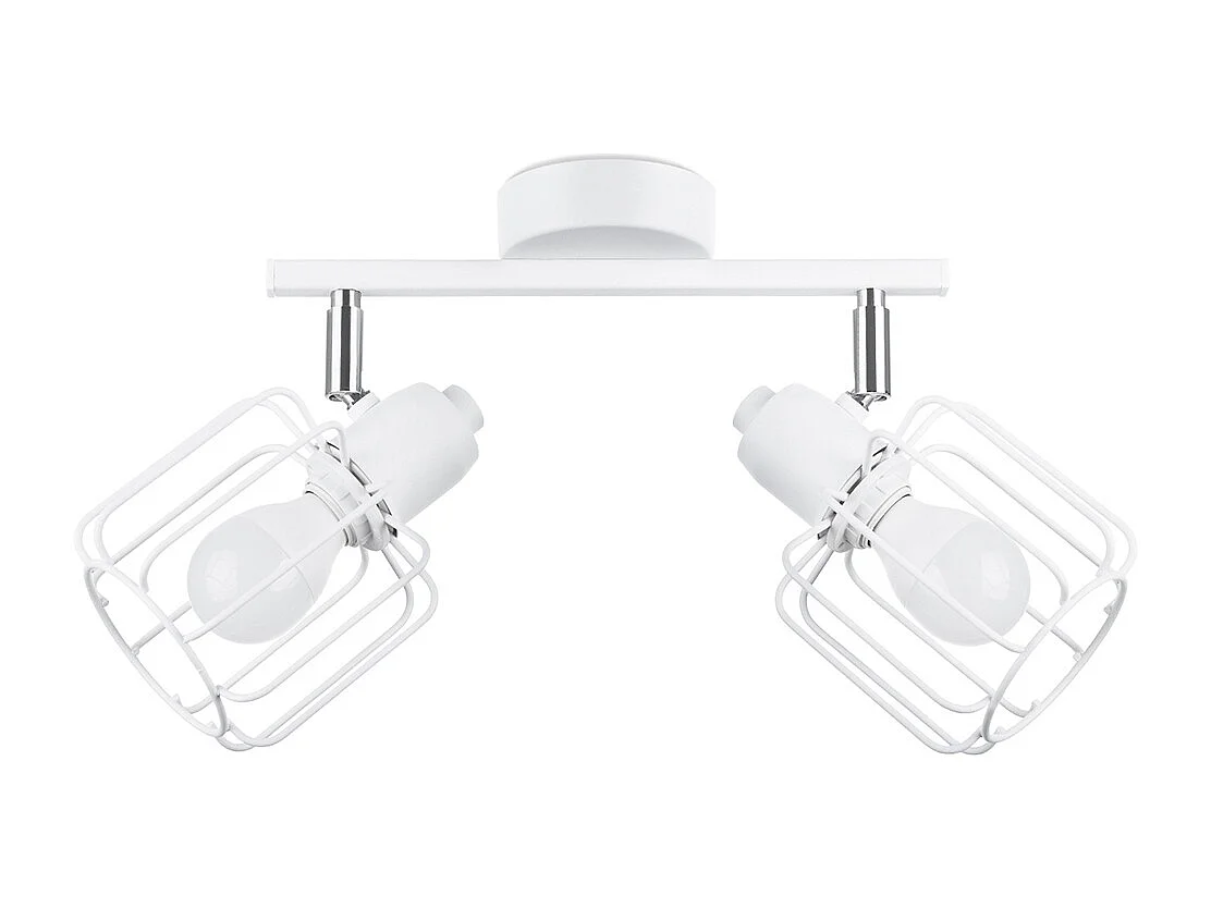 Plafondlampen Celubi modern van  - 2 lichtbronnen 3000K - L.27 x H.19 cm - wit