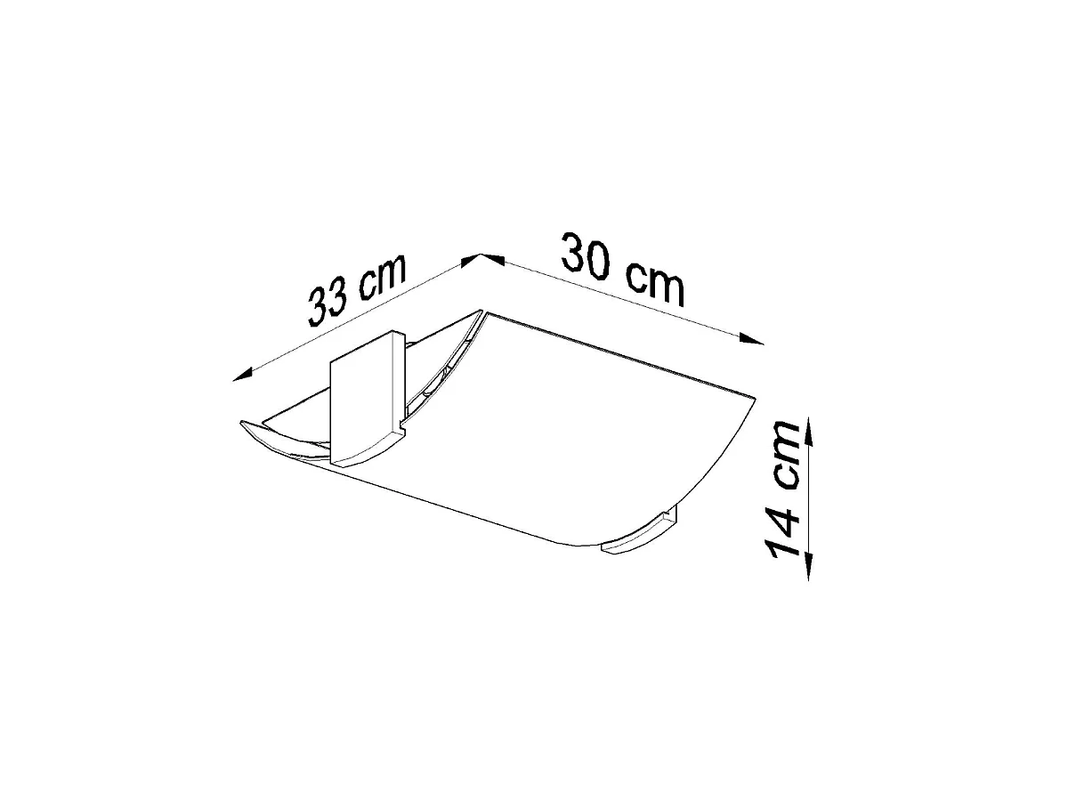 Deckenlampen Nerilo modern aus  Holz/Glas - 2 lichtquellen 3000K - L.30 x H. cm - Wenge/Weiß