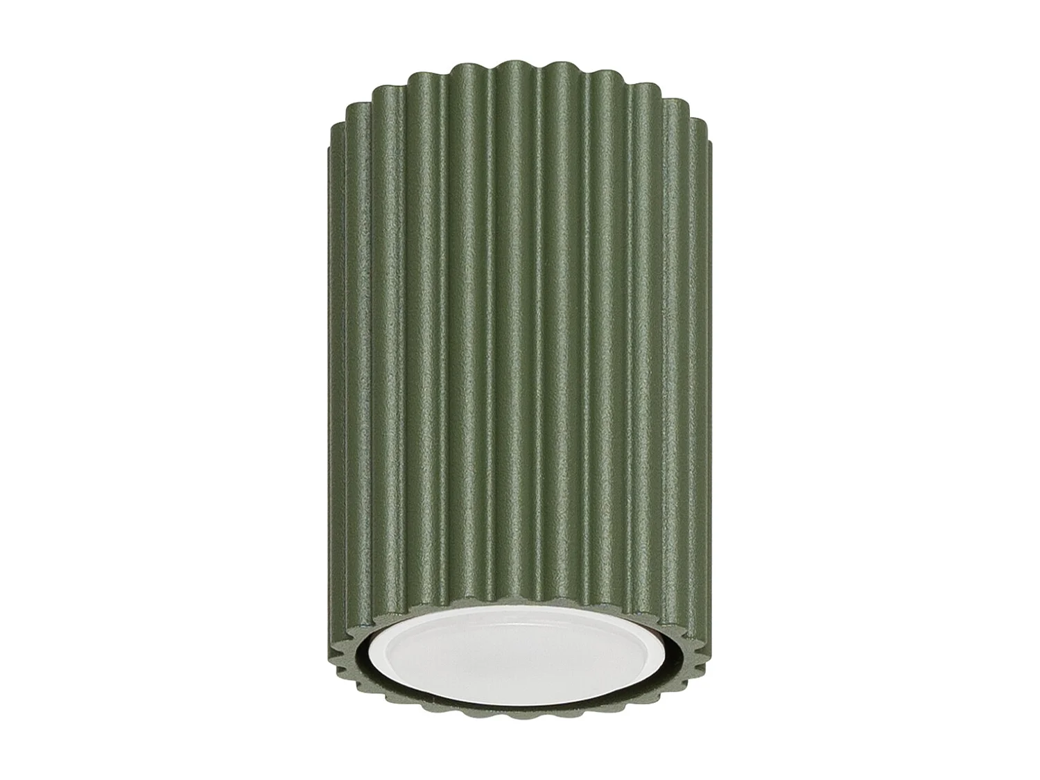 Plafonnier Gloow minimaliste en aluminium - 1 sources lumineuses 3000K - L.6,5 x H.10 cm - vert olive