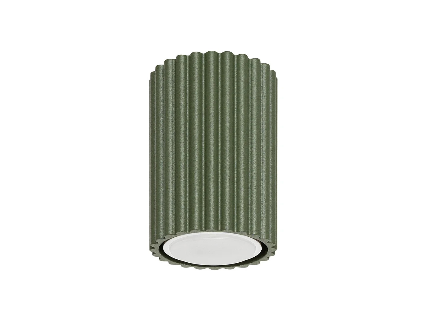 Lampada da soffitto Gloow minimalista di alluminio - 1 sorgenti luminose 3000K - L.6,5 x A.10 cm - verde oliva