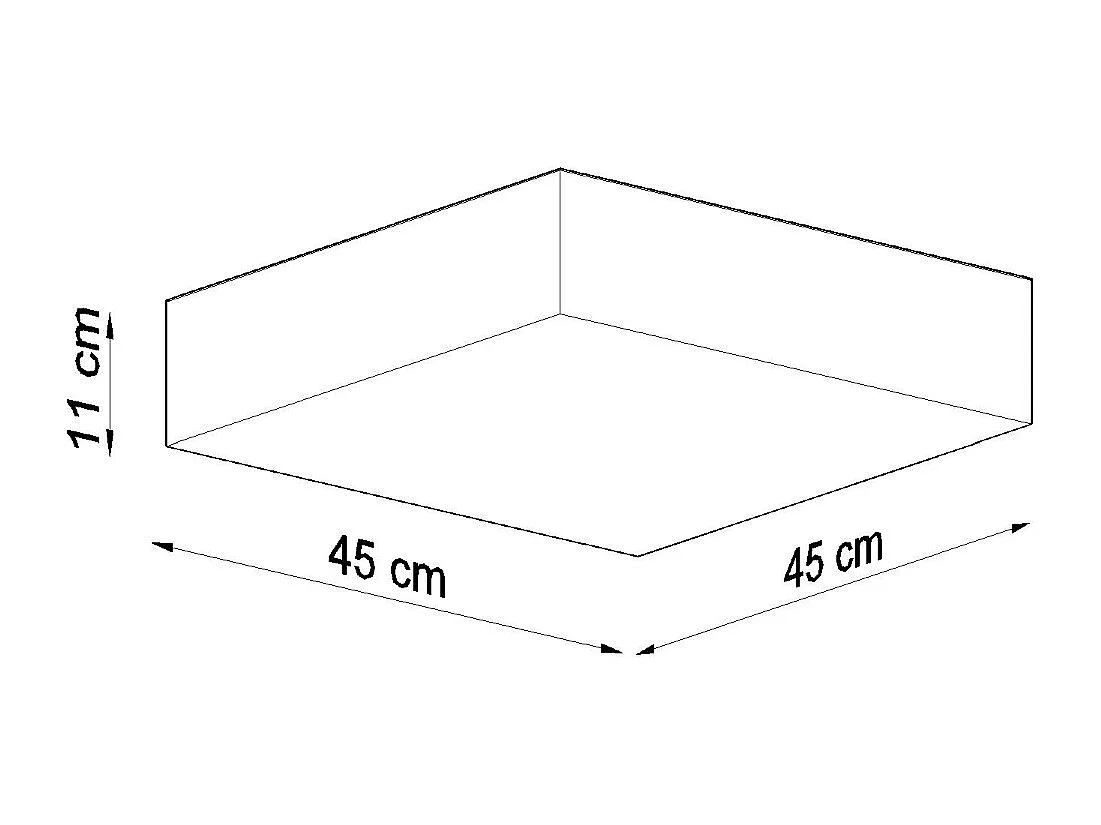 Lámparas de techo Care minimalista de CLORURO DE POLIVINILO - 3 fuentes luminosas 3000K - L.45 x A.11 cm - gris
