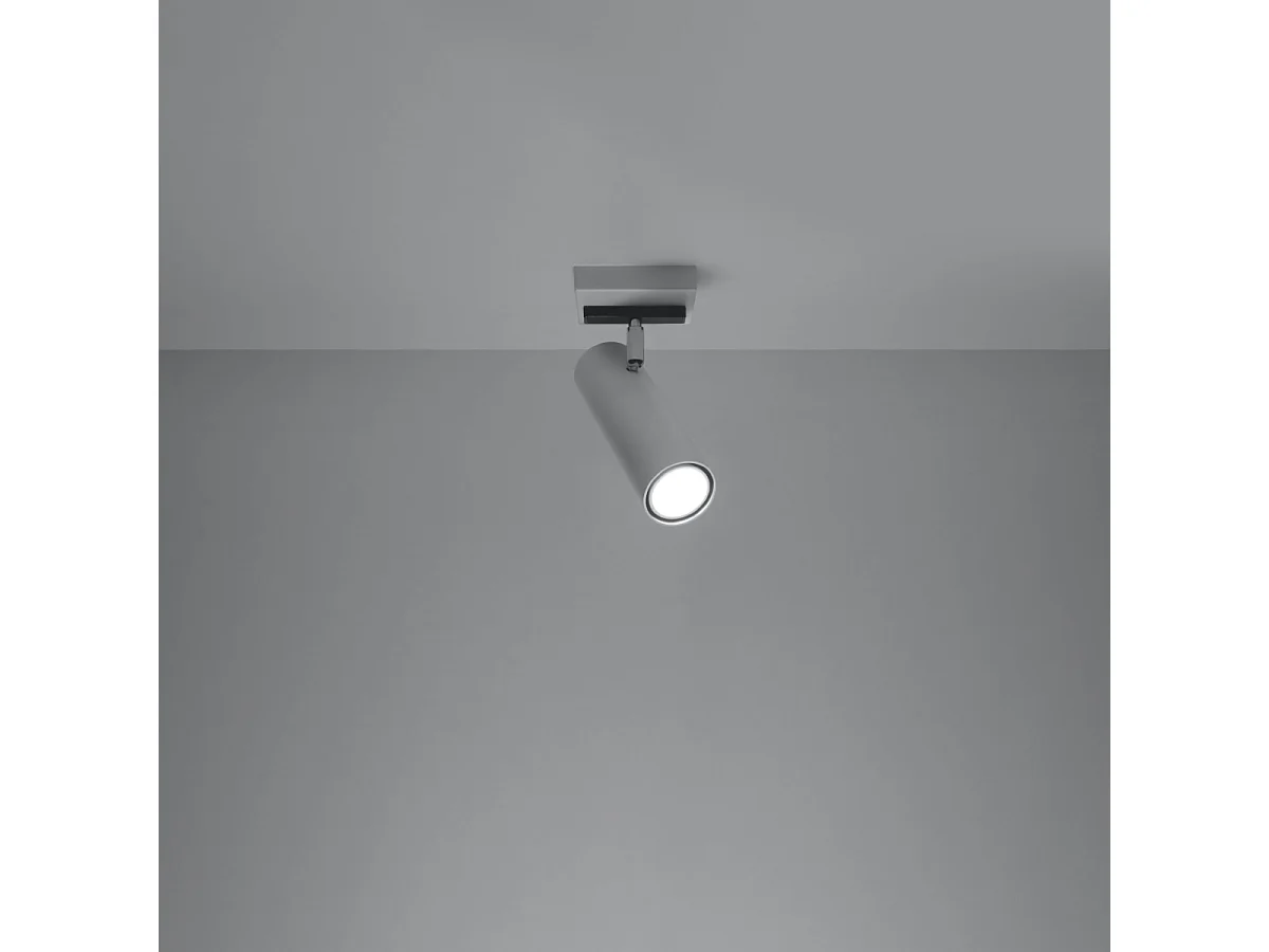 Plafondlampen Invicta modern van  - 1 lichtbronnen 3000K - L.8 x H.20 cm - wit