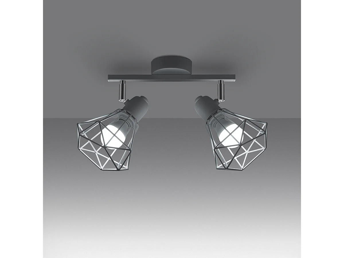 Plafondlampen Lunova modern van  - 2 lichtbronnen 3000K - L.31 x H.19 cm - wit