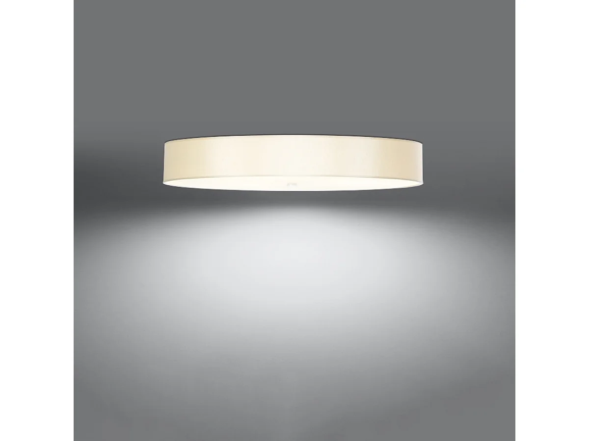 Plafondlampen Kalmaris minimalistisch van  - 6 lichtbronnen 3000K - L.100 x H.20 cm - wit