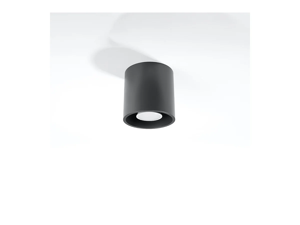 Plafonniers Celeris moderne en aluminium - 1 sources lumineuses 3000K - L.10 x H.10 cm - anthracite