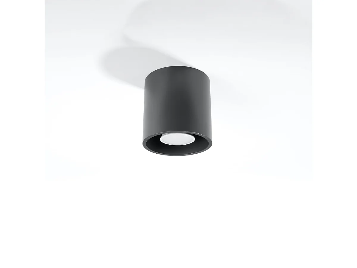 Plafonniers Celeris moderne en aluminium - 1 sources lumineuses 3000K - L.10 x H.10 cm - anthracite