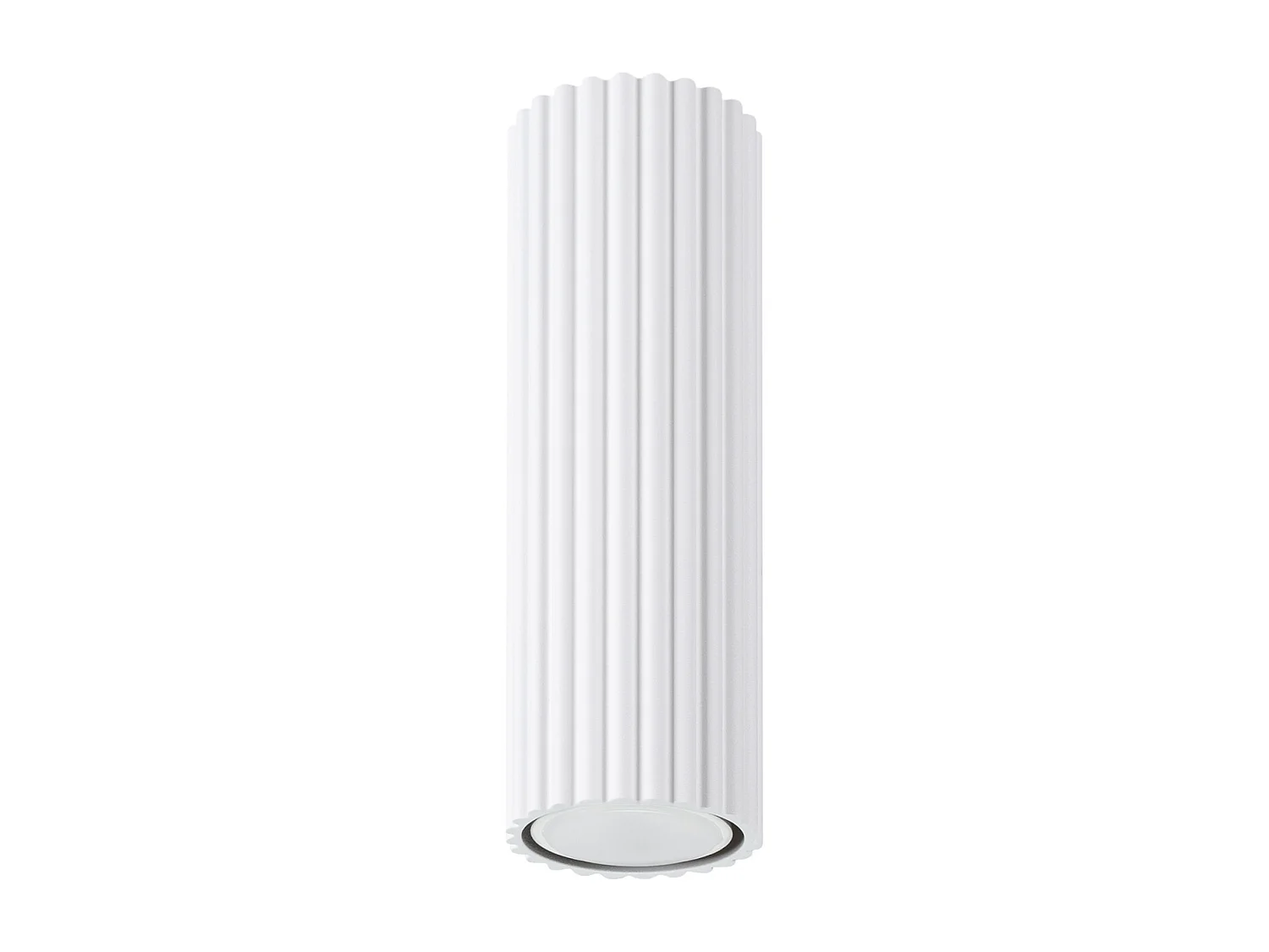 Plafonnier Gloow minimaliste en aluminium - 1 sources lumineuses 3000K - L.6,5 x H.20 cm - blanc