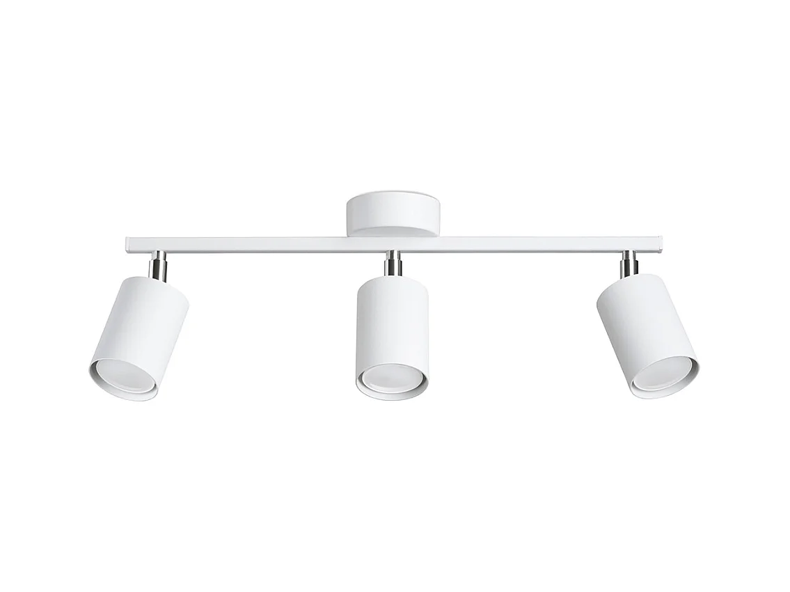 Plafondlampen Torim minimalistisch van  - 3 lichtbronnen 3000K - L.46 x H.20 cm - wit