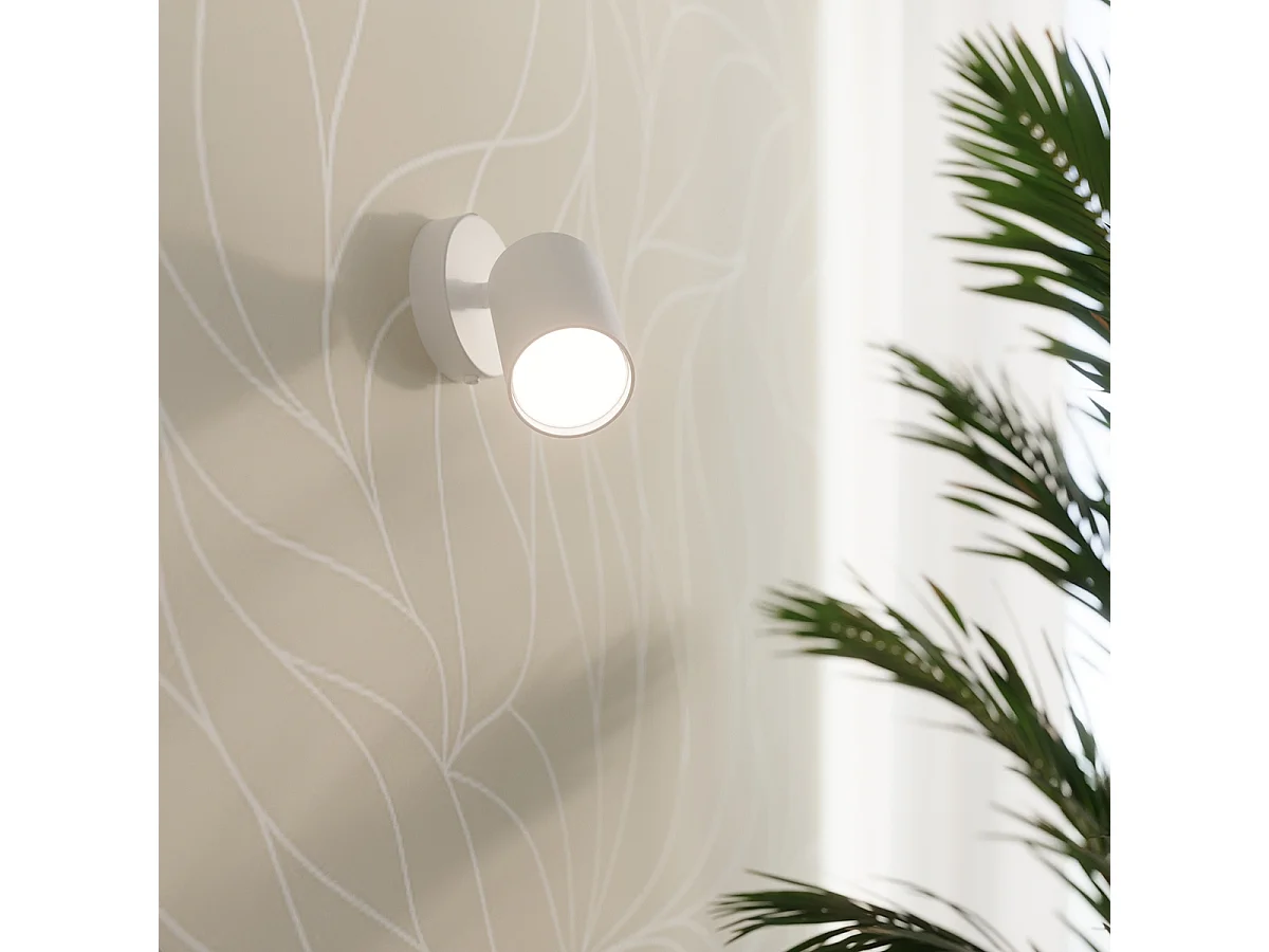 Plafonniers Torim minimaliste en acier - 3 sources lumineuses 3000K - L.46 x H.20 cm - blanc