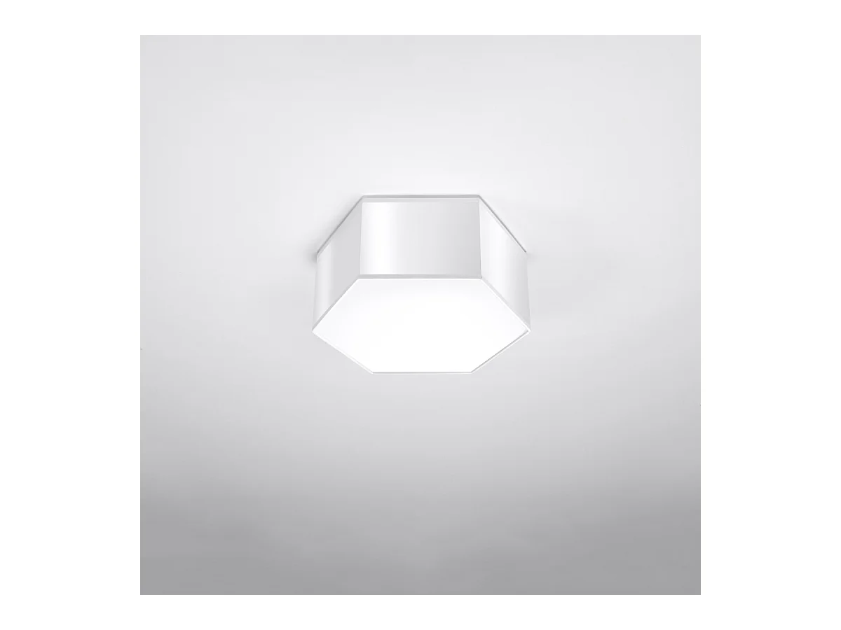 Plafony nowoczesny Solinia, PVC - 2 źródło światła 3000K - L.30.5 x H.13.5 cm - biały