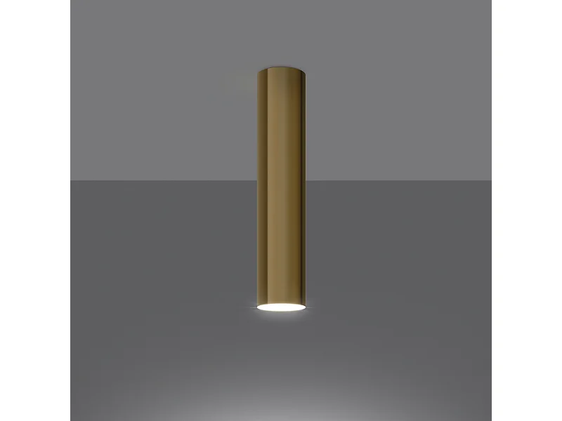 Luminárias de teto Toris moderno, aço - 1 fontes de luz 3000K - L.6 x H.30 cm - brilho dourado