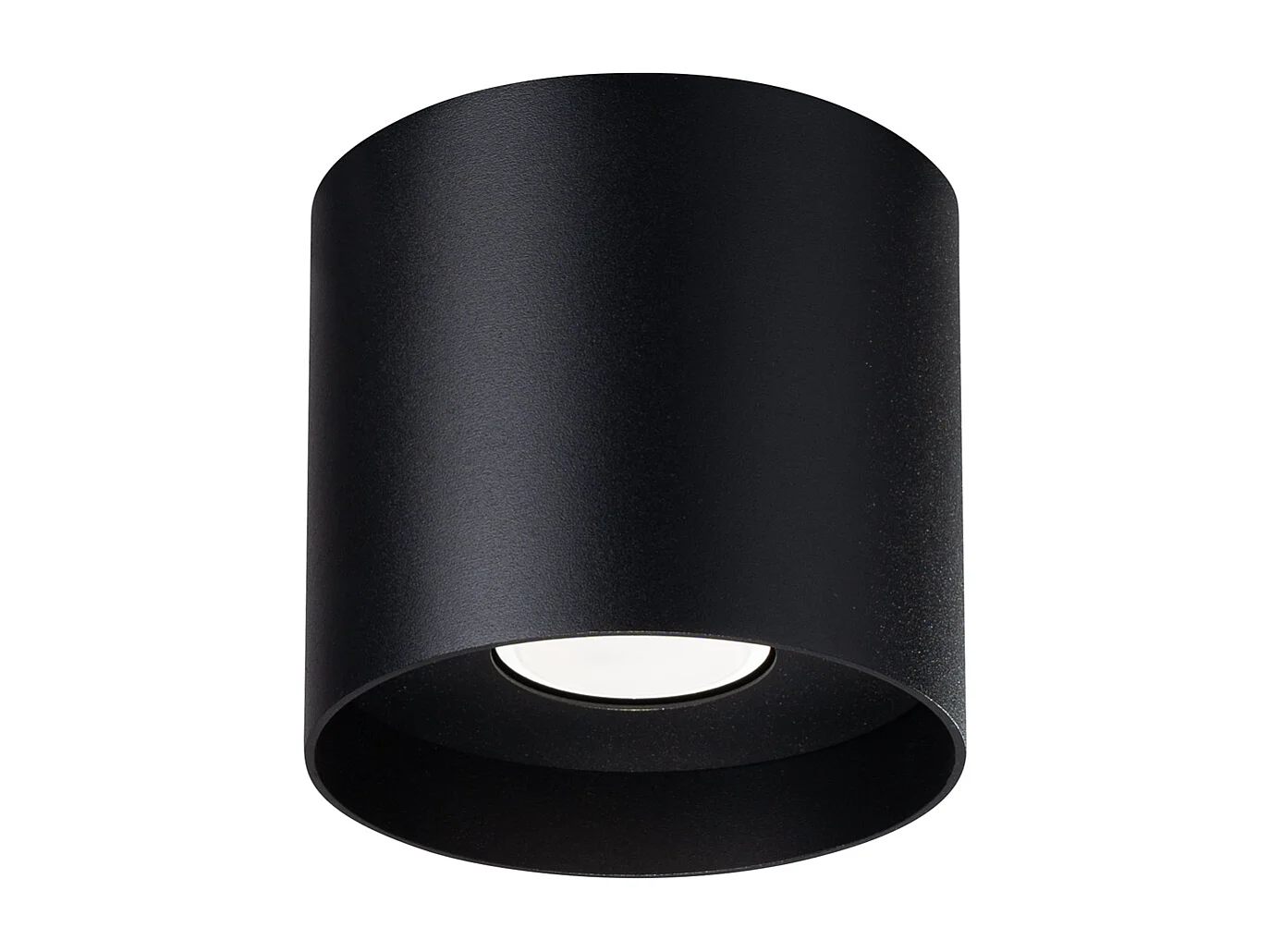 Plafonniers Shiis minimaliste en aluminium - 1 sources lumineuses 3000K - L.12 x H.11 cm - noir