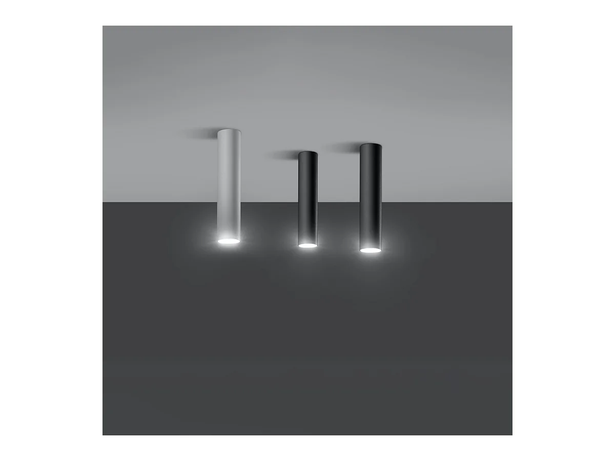 Plafondlampen Toris modern van  - 1 lichtbronnen 3000K - L.6 x H.30 cm - wit