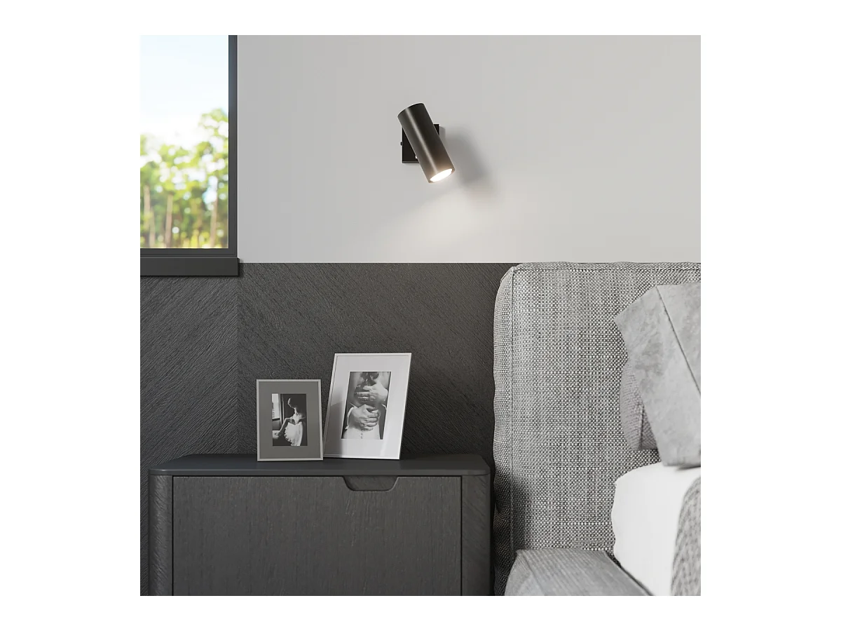 Plafondlampen Invicta modern van  - 2 lichtbronnen 3000K - L.30 x H.20 cm - zwart