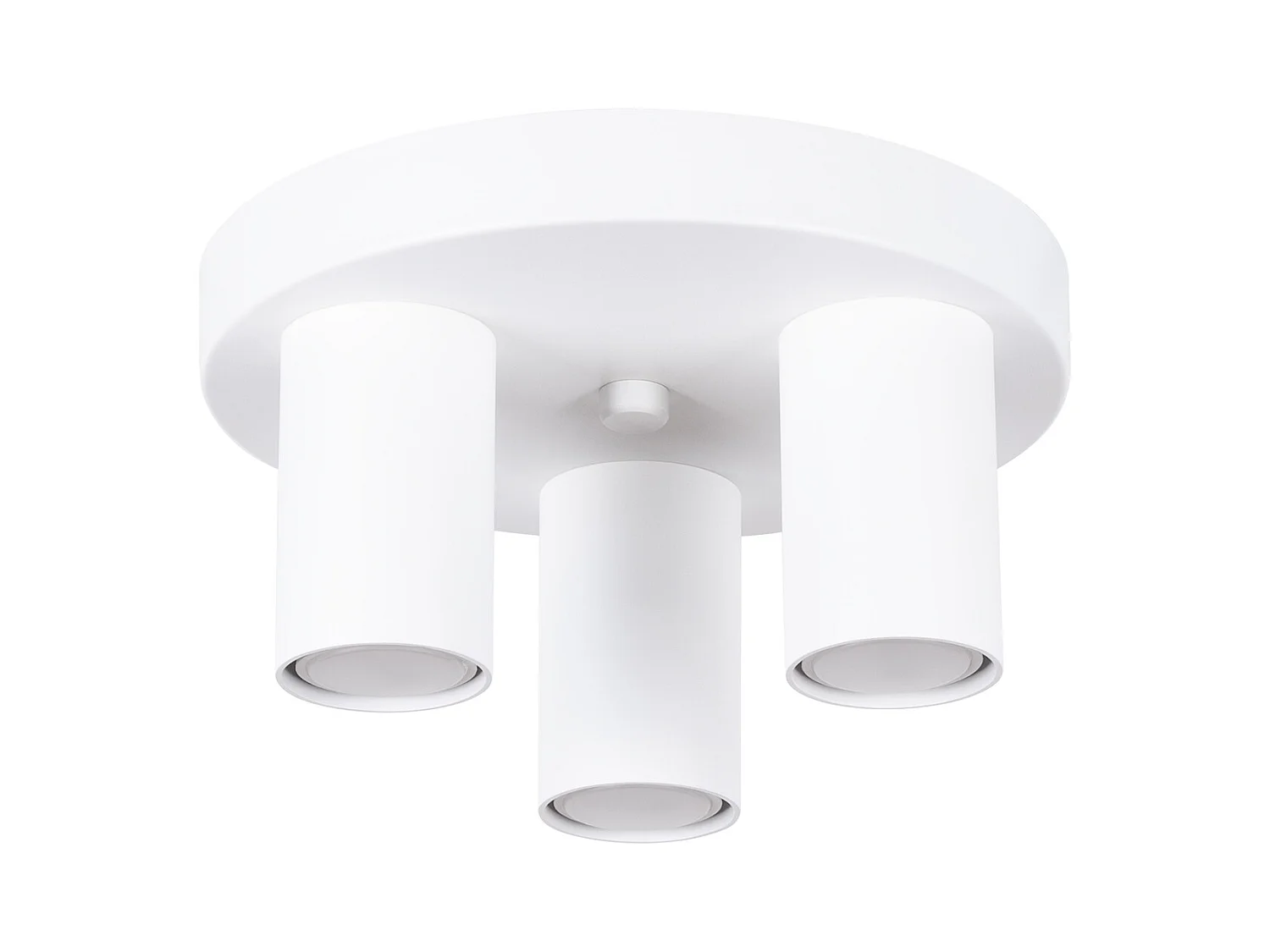 Lampada da soffitto Toris moderno di acciaio - 3 sorgenti luminose 4000K - L.25 x A.12 cm - bianco
