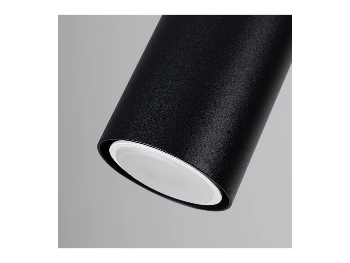 Plafondlampen Flare modern van  - 2 lichtbronnen 4000K - L.46 x H.17,5 cm - zwart hout