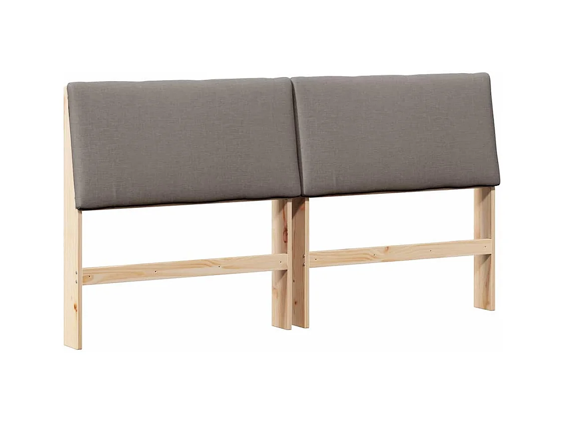 Cabeceira estofada Cinzento-acastanhado 200 cm