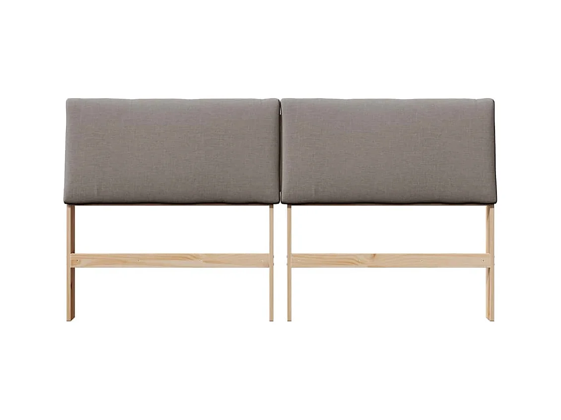 Cabeceira estofada Cinzento-acastanhado 200 cm