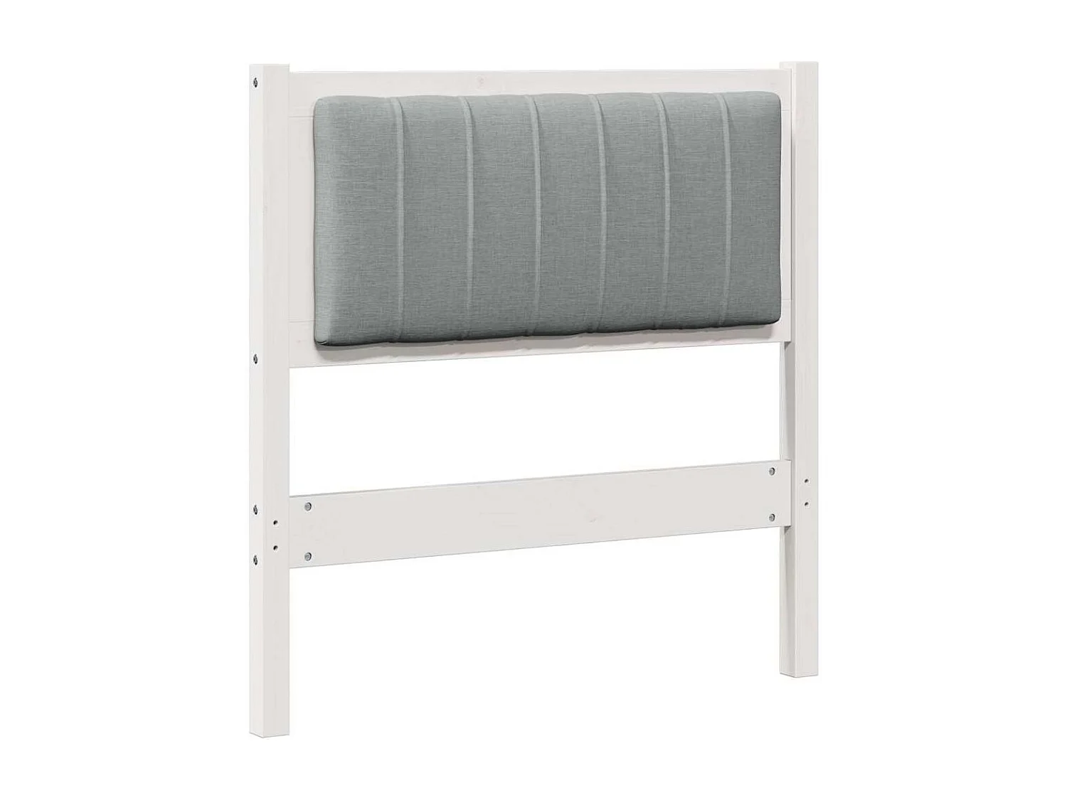 Cabeceira estofada com cabeceira Branco 80 cm