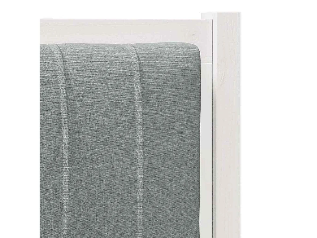 Cabeceira estofada com cabeceira Branco 80 cm