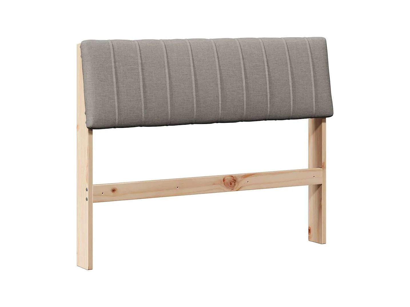 Cabecero tapizado Taupé 100 cm Madera de pino macizo