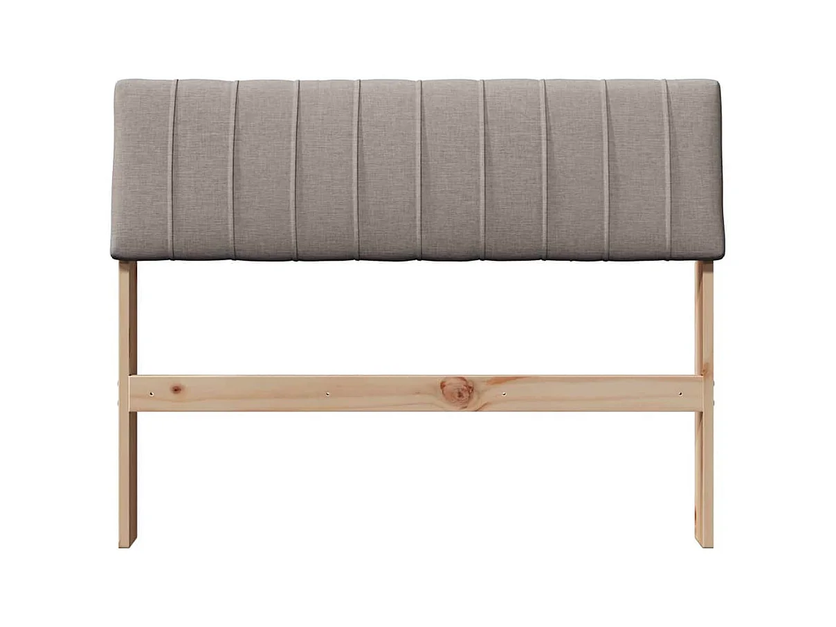 Cabecero tapizado Taupé 100 cm Madera de pino macizo
