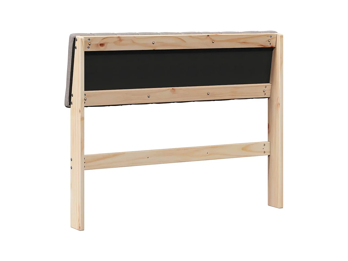 Cabecero tapizado Taupé 100 cm Madera de pino macizo