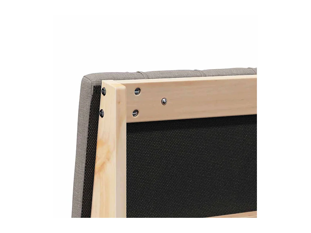 Cabecero tapizado Taupé 100 cm Madera de pino macizo