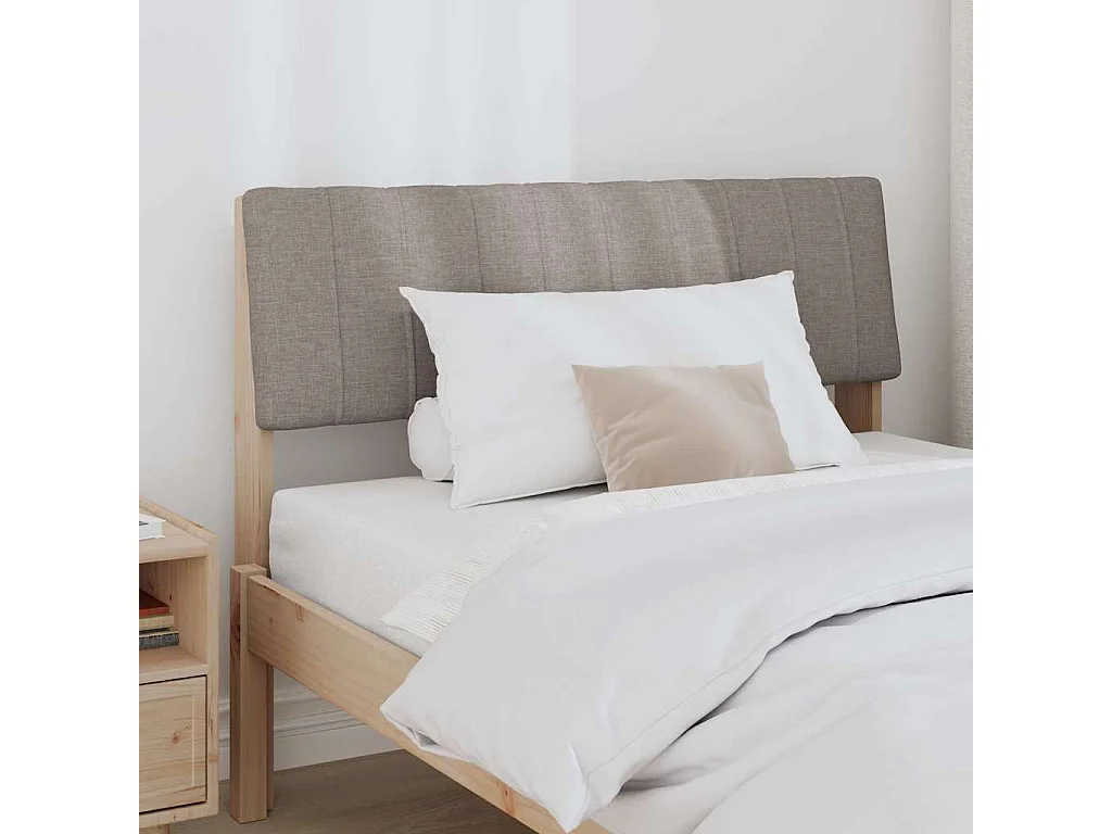 Cabeceira estofada Cinzento-acastanhado 100 cm